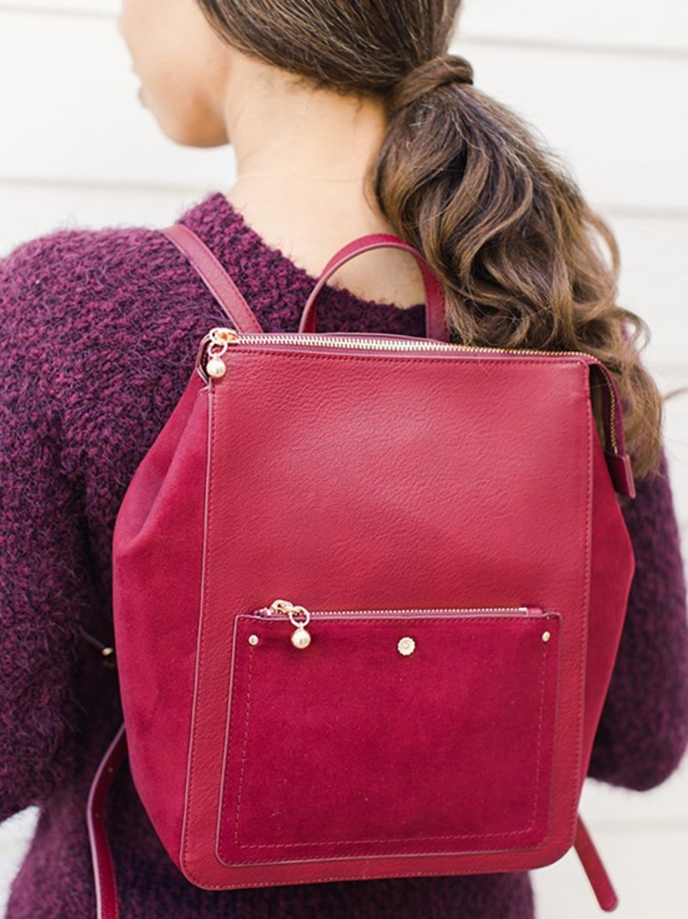 Lauren Conrad Contemporary Viola Backpack NWT Color: Cabernet